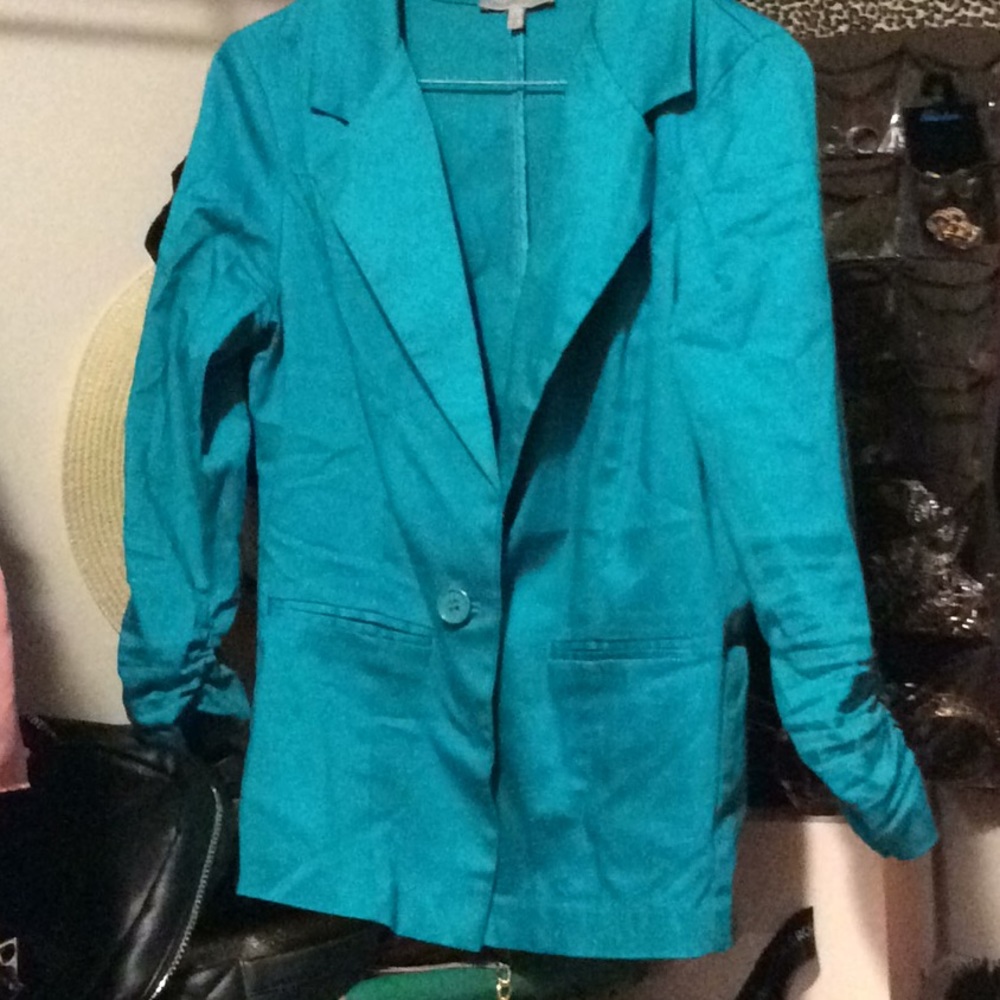 Teal blazer